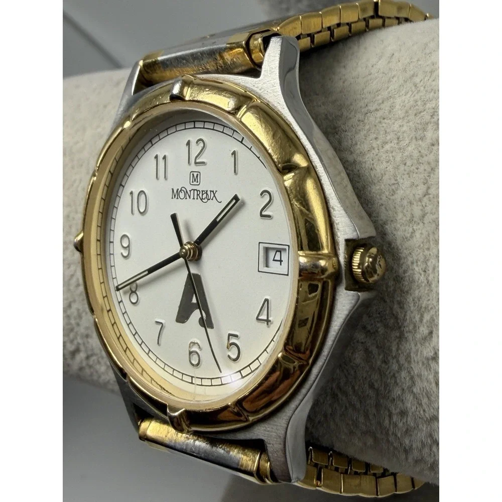 Josten's Montreux Mens Watch New Battery 36MM 6.5